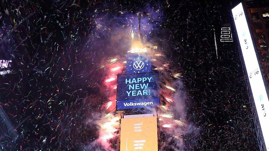 New York Times Meydanı'nda yeni yıl kutlandı