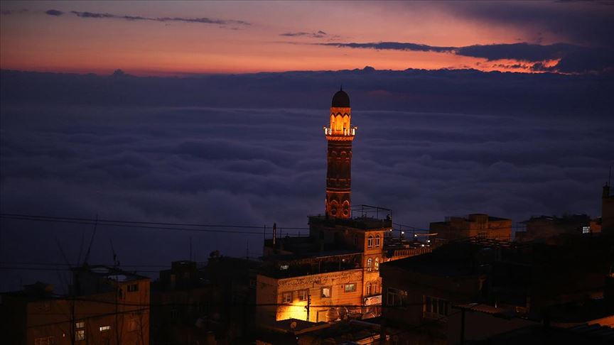 mardin de sis ve gun batimi gorsel