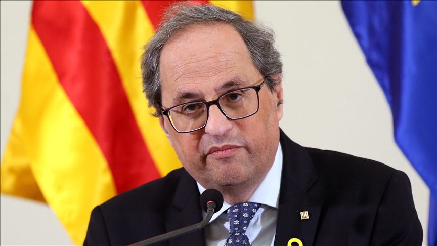 En España fue destituido el presidente del gobierno catalán, Quim Torra