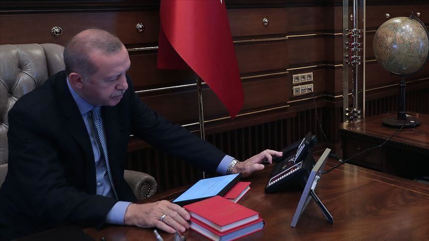 Erdogan speaks to Iranian, Iraqi presidents over phone
