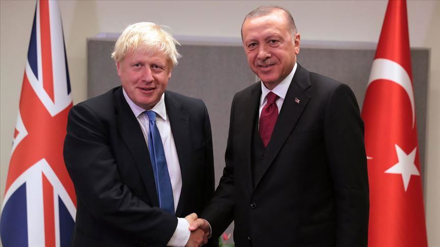 Turkish president, UK premier discuss recent events