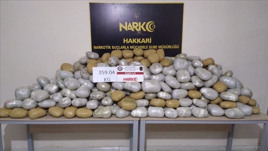 Turquie: Saisie de 359 kg de cannabis dans le sud-est
