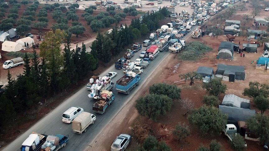 Idleb : 20 mille civils contraints de se déplacer vers la frontière turque en 48h  
