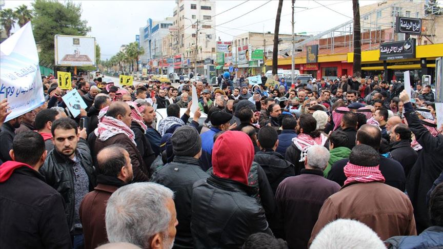 Ürdünlü göstericiler İsrail'le yapılan gaz anlaşmasının iptalini istiyor