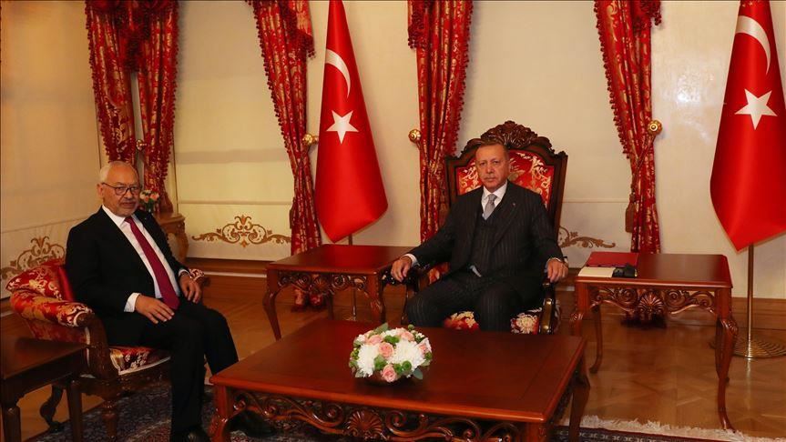 أردوغان يستقبل رئيس البرلمان التونسي في إسطنبول