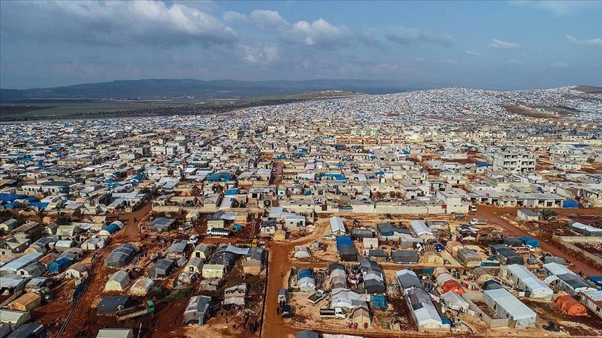 Tent cities in northern Syria's Idlib overcrowded