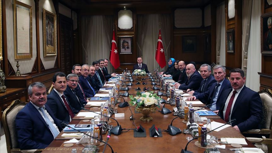 Cumhurbaşkanı Recep Tayyip Erdoğan, Memur-Sen heyetini kabul etti