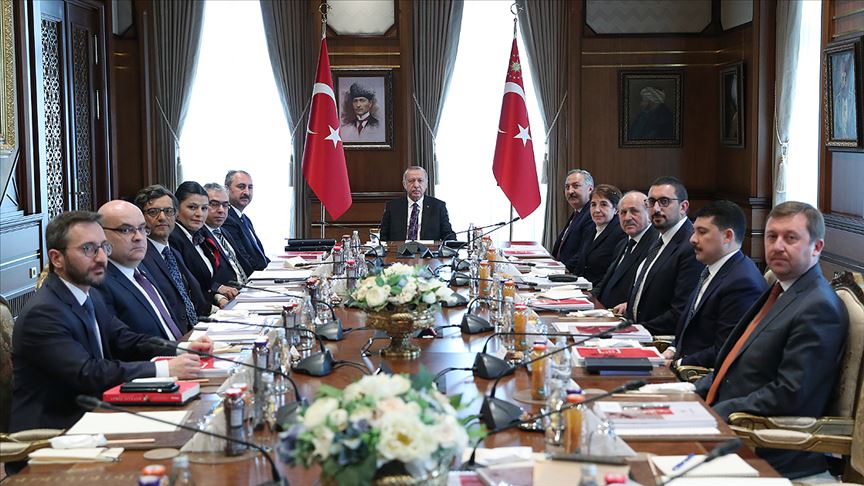 Hukuk Politikaları Kurulu Cumhurbaşkanı Erdoğan başkanlığında toplandı