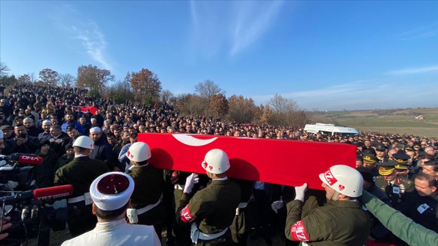 Şehit Günay ve Bağater son yolculuğuna uğurlandı