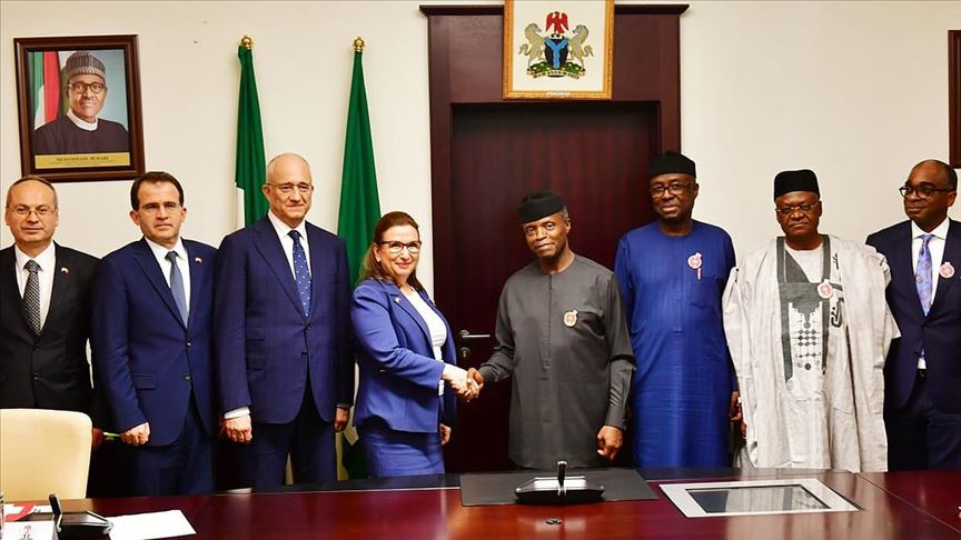 Bakan Pekcan, Nijerya Devlet Başkan Yardımcısı Osinbajo ile görüştü
