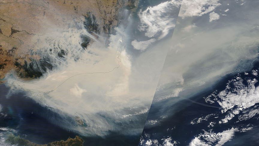 Avustralya'daki yangınların dumanları Dünya'nın etrafında en az bir tur atacak