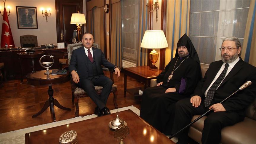Dışişleri Bakanı Çavuşoğlu Türkiye Ermenileri Patriği Maşalyan’ı kabul etti