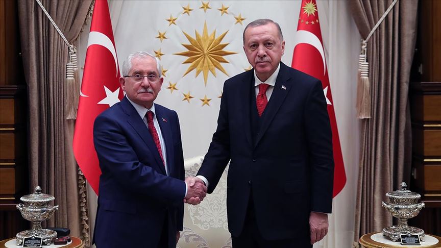 Cumhurbaşkanı Erdoğan, YSK Başkanı Sadi Güven'i kabul etti