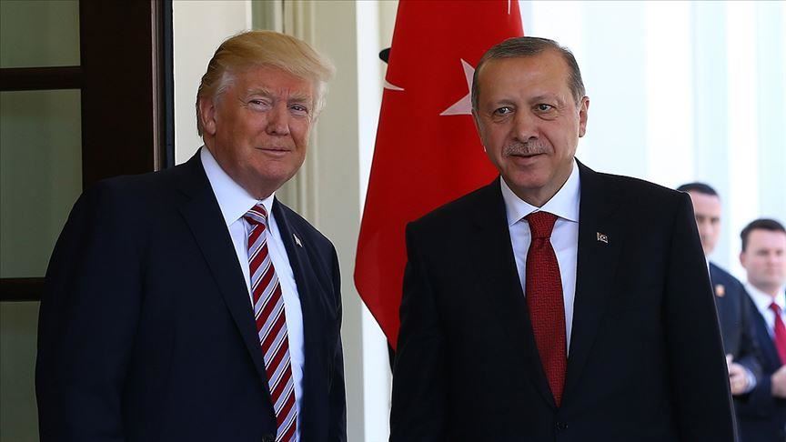 Serokomar Erdogan digel Serokê DYAyê Trump bi telefonê axivî