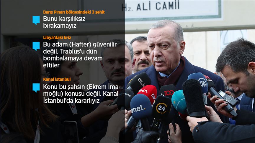 Cumhurbaşkanı Erdoğan: (İdlib) Rejimin ateşkesle alakalı attığımız adıma uymadığının çok açık bir ispatı