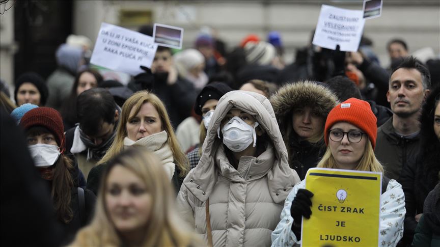 Sarajevë, protesta kundër ndotjes së ajrit