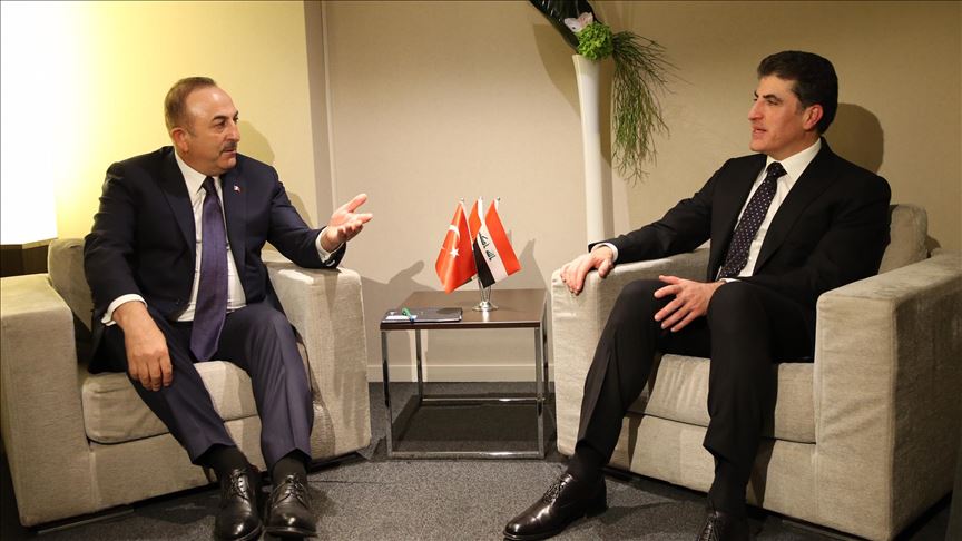Turkish foreign minister meets Iraqi Kurd leader