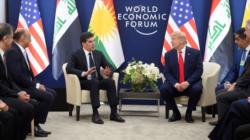 Trump meets KRG leader, Iraqi president in Davos