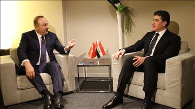 Menlu Turki bertemu pemimpin Kurdi Irak dan Azerbaijan di Davos