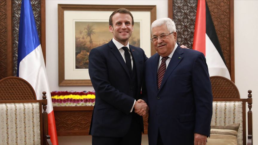 Abbas ve Macron, Filistin meselesi ve bölgesel gelişmeleri değerlendirdi