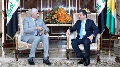 مەسرور بارزانی پێشوازی لە وەزیری وەرزش و لاوانی عێراق دەکات