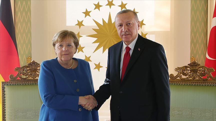 Hevdîtina Erdogan û Merkelê dest pê kir