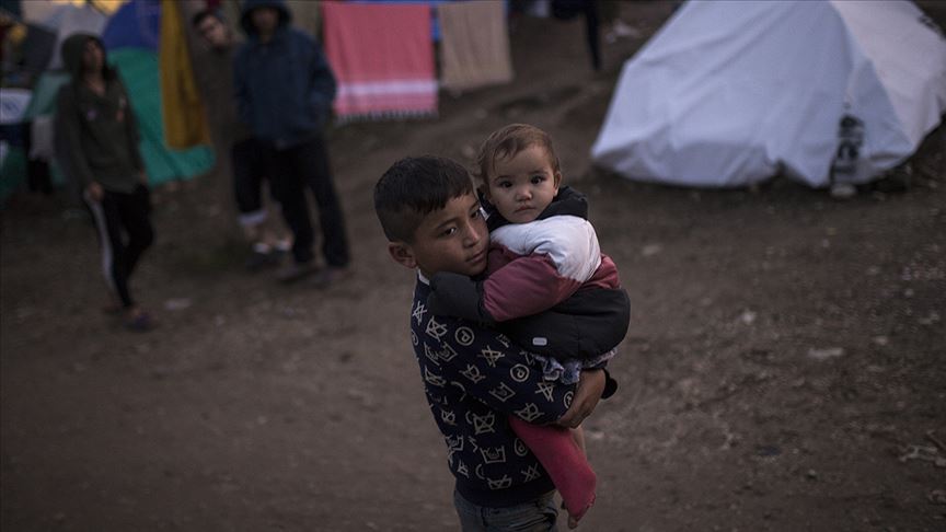 Moria mülteci kampındaki çocuklar ciddi sağlık sorunları yaşıyor
