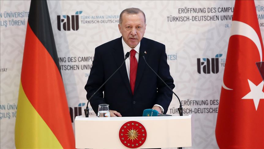  Erdogan: Turkish-German University symbol of friendship