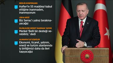 Cumhurbaşkanı Erdoğan: Almanya ile ilişkilerimizi güçlendirerek devam ettireceğiz
