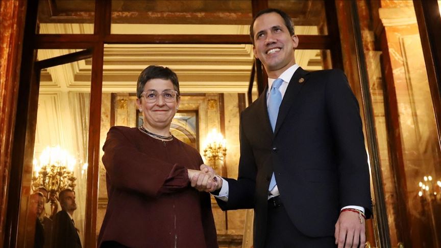 Juan Guaidó se reunió en Madrid con la ministra de Exteriores de España, Arancha González