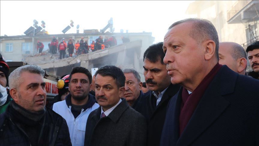 Erdogan posjetio Elazig: Koristimo sve kapacitete u akcijama spašavanja