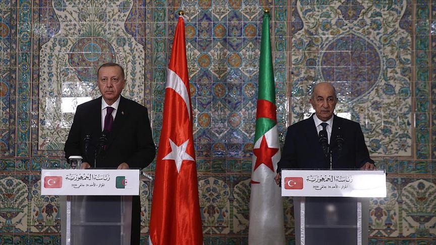 Cezayir Cumhurbaşkanı Tebbun: Ticaret hacmimizi 5 milyar doların üstüne çıkarma hedefinde mutabık kaldık