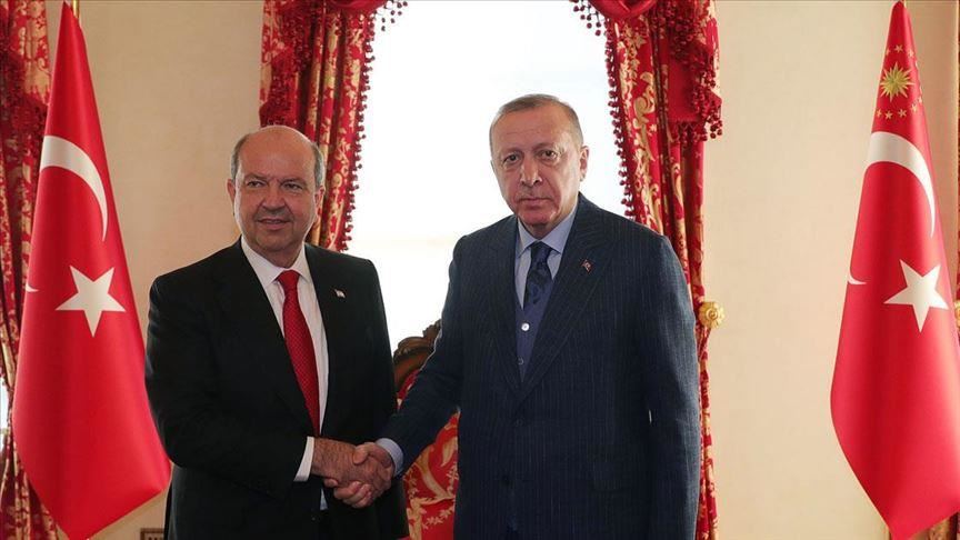 KKTC Başbakanı Tatar'dan Cumhurbaşkanı Erdoğan'a 'taziye' telefonu