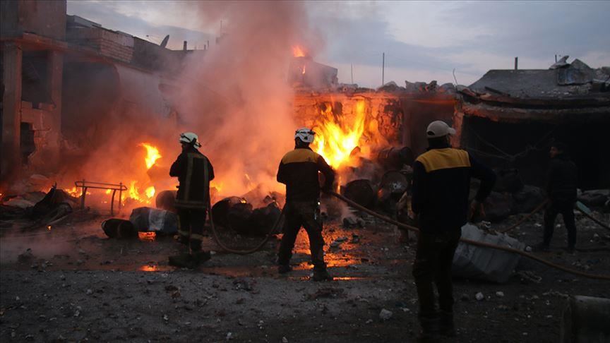 طائرات روسية تقصف مشفى في إدلب السورية