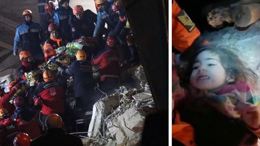 В турецком Элязыге из-под завалов извлекли мать 2,5 летней Юсры
