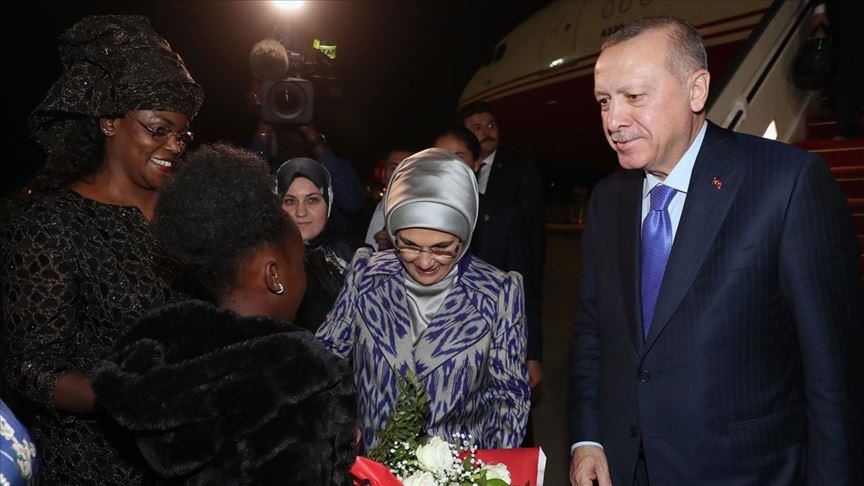 Erdogan arrives in Senegal as part of Africa tour