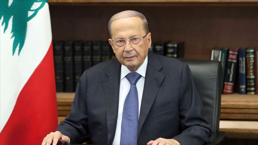 Lübnan Cumhurbaşkanı'ndan, sözde barış planına karşı Filistin Devlet Başkanı Abbas'a destek