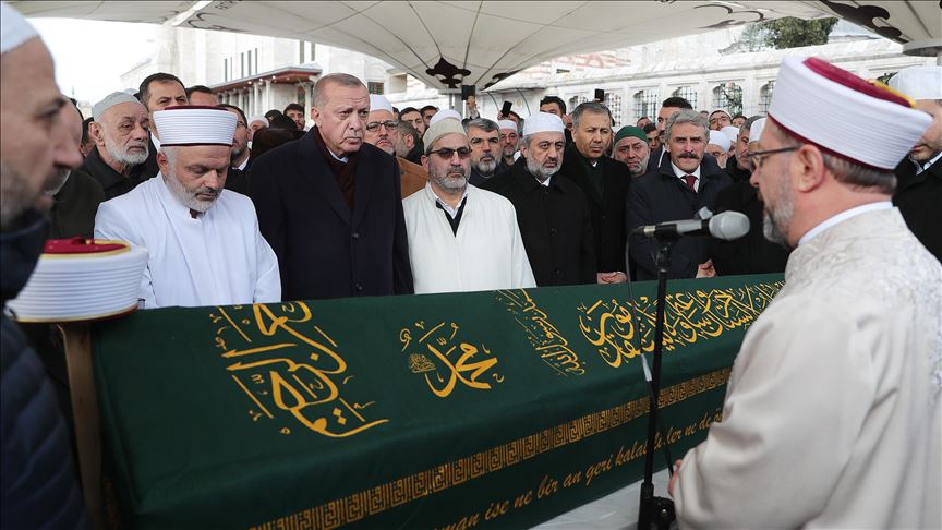 Cumhurbaşkanı Erdoğan, Ahmet Vanlıoğlu'nun cenaze törenine katıldı