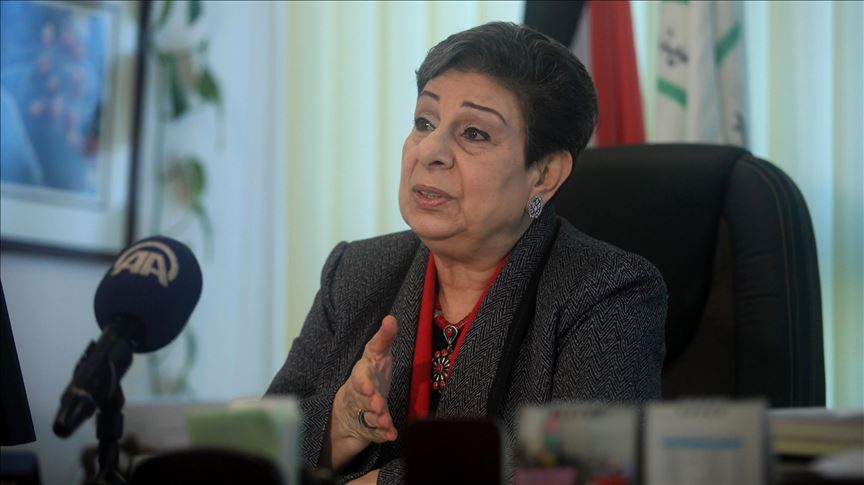 Trump deal aims to terminate Palestinian cause: Ashrawi