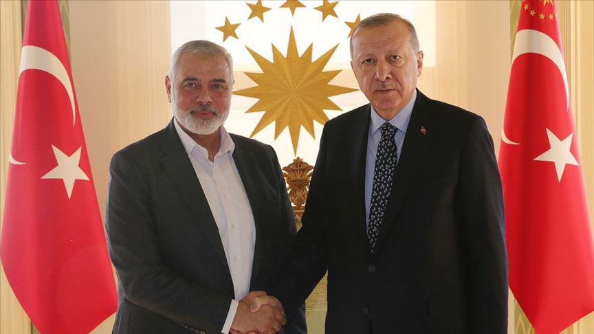 Cumhurbaşkanı Erdoğan'ın Hamas Lideri Heniyye'yi kabulü sona erdi