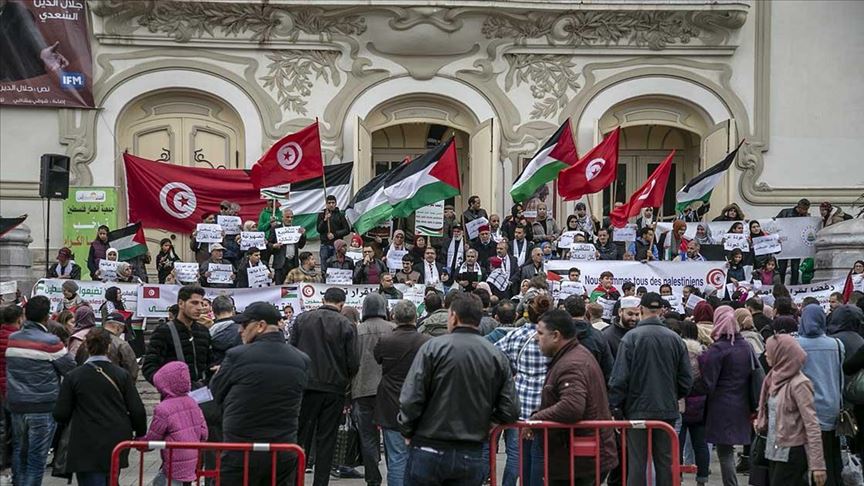 وقفة احتجاجية في تونس رفضا لـ"صفقة القرن" المزعومة