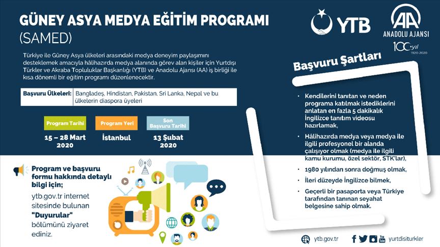 Güney Asyalı medya temsilcilerine Türkiye'de eğitim