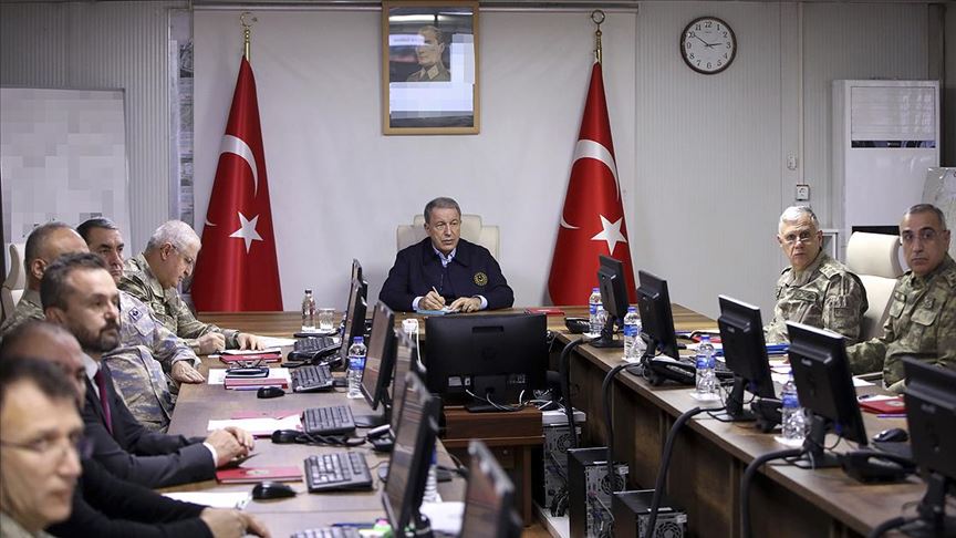 Milli Savunma Bakanı Akar: 54 Rejim hedefi ateş altına alındı, 76 Rejim mensubu etkisiz hale getirildi