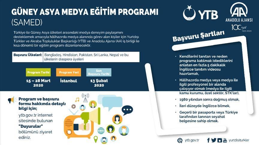 AA i YTB u Turskoj organiziraju obuku za predstavnike medija iz Južne Azije