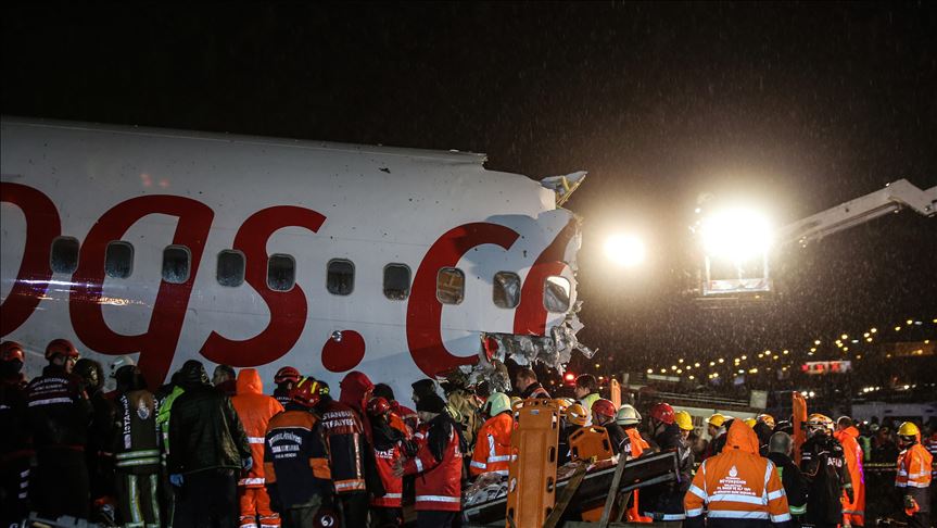 Avión se sale de la pista en el aeropuerto Sabiha Gokcen de Estambul