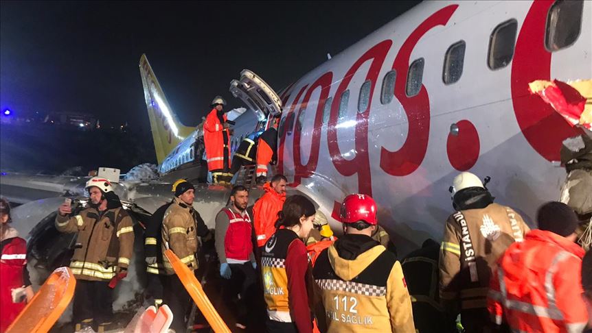 Accident d'avion à l'aéroport Sabiha Gokcen d'Istanbul : 52 blessés hospitalisés 