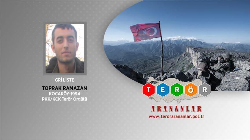 Terrorist neutralized in SE Turkey was on wanted list