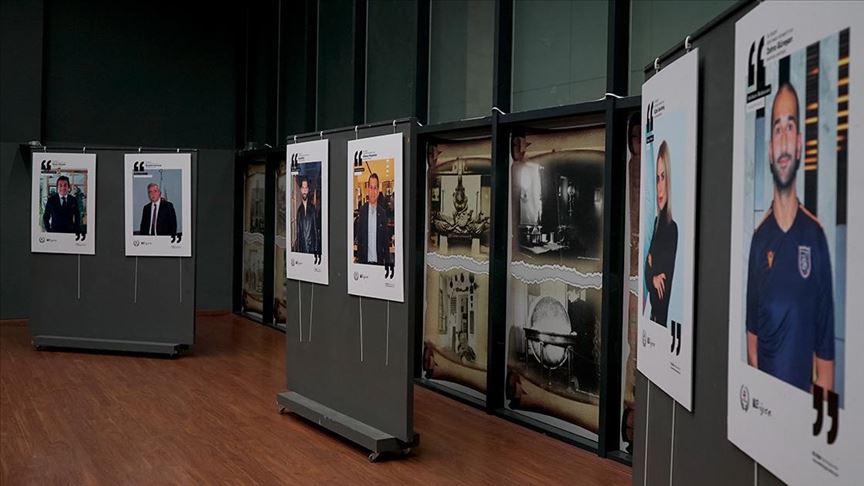 Şehit çocuklarının çektiği fotoğraflardan oluşan 'Şehidin gözünden' sergisi açıldı 