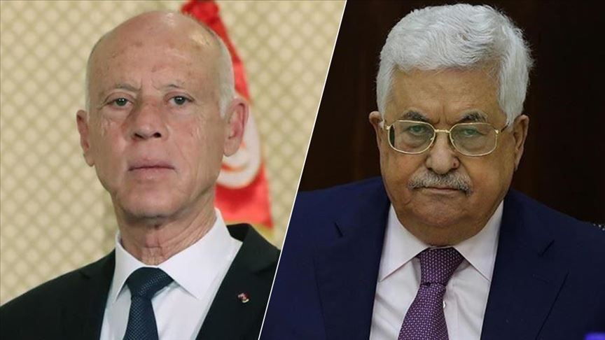 عباس وسعيد يبحثان مشروع قرار تقدمه تونس لمجلس الأمن حول صفقة القرن