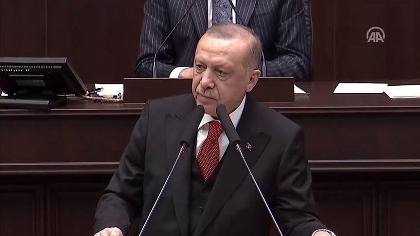 أردوغان: أقولها علناً، لن يكون أحد في مأمن بمكانٍ أُهدر فيه دم الجنود الأتراك	
